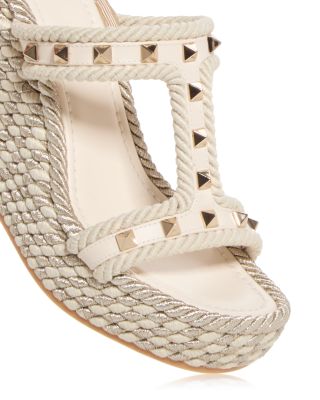 ★送料込み★Valentino 4W2S0GI3FDB ROCKSTUD PLATFORM ESPADRIL Valentino Garavani Women's Rockstud Espadrille Platform