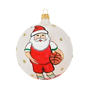 Vietri Old St. Nick Basketball Ornament In Multi