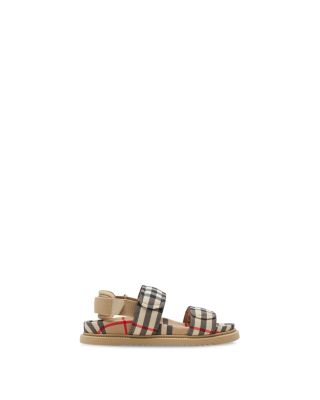 Burberry - Unisex Jamie Archive Check Sandals - Toddler, Little Kid