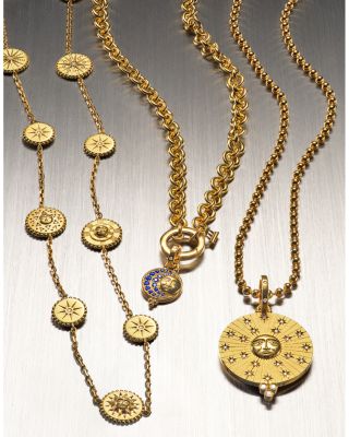 18K Yellow Gold Classic Polished Ball Chain Necklace, 16&amp;quot;