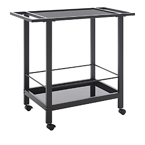 Safavieh Gaelle Two Tier Bar Cart With Handles In Black