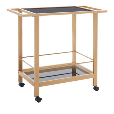 Gaelle Two Tier Bar Cart with Handles