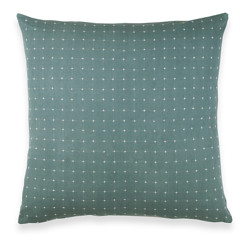 Anchal Cross Stitch Throw Pillow In Spruce