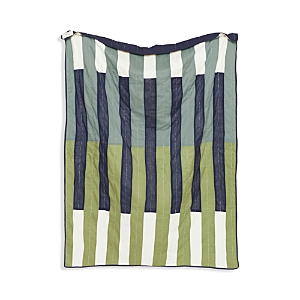 Shop Anchal Offset Stripe Quilt Throw Blanket In Spruce
