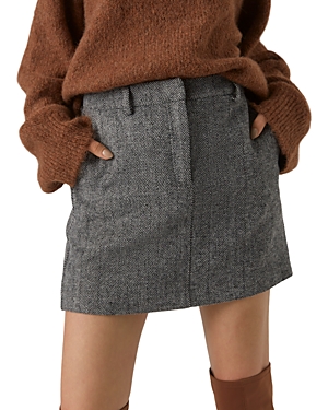Shop Vero Moda Lizzie Mini Skirt In Dark Grey