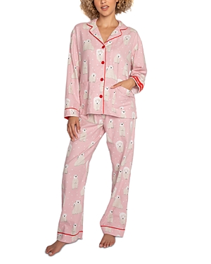 Pj Salvage Cotton Flannel Printed Long Pajama Set
