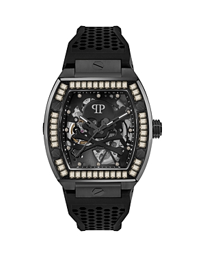 Shop Philipp Plein The $keleton Watch, 44mm In Black