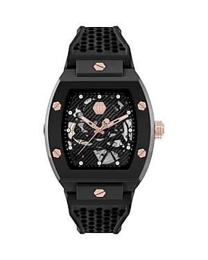 Shop Philipp Plein The $keleton Ecoceramic Watch, 44mm In Black