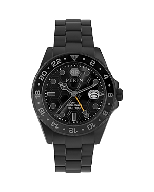Shop Philipp Plein Gmt-i Challenger Watch, 44mm In Black