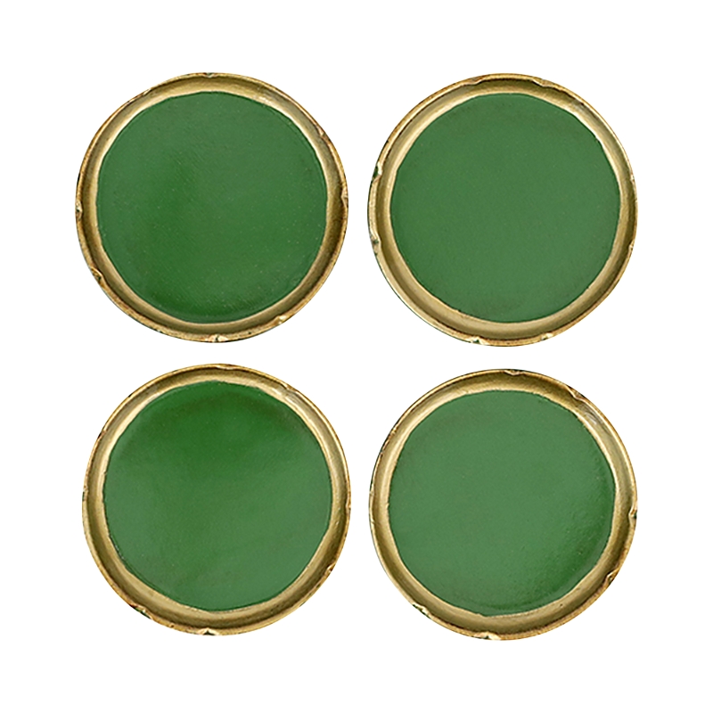 Vietri Florentine Wooden Accessories Coasters, Set of 4
