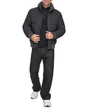 Shop Andrew Marc Sideling Jacket In Black