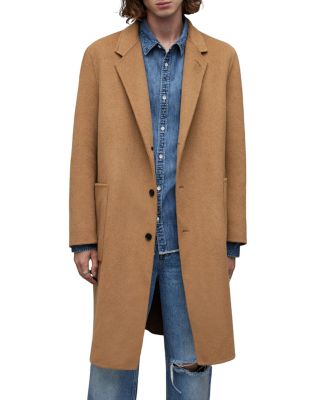 Allsaints Stano Button Front Overcoat