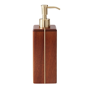 Kassatex Sutton Lotion Dispenser In Acacia Wood