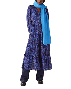 Shop Ba&sh Ba & Sh Robe Linette Animal Print Midi Dress In Blue