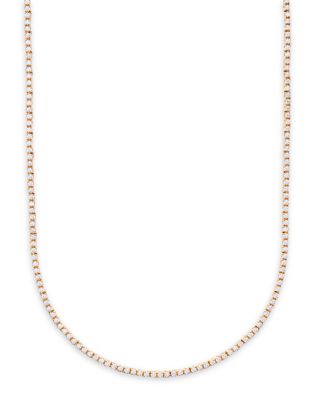 Diamond Tennis Necklace in 14K Yellow Gold, 2.0 tcw