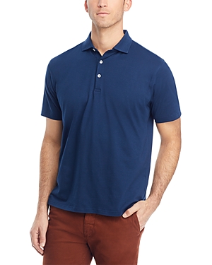 Peter Millar Crown Crafted Excursionist Flex Cotton & Modal Polo In Atlantic B