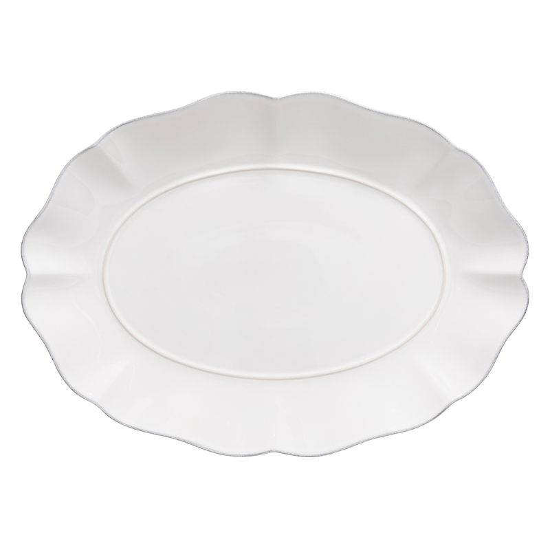 Costa Nova Rosa Oval Platter In White