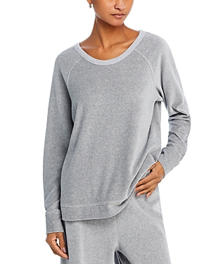 Wilt Raglan Tunic Sweatshirt In Grey Heather