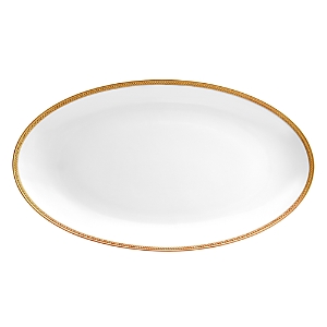 L'Objet Soie Tresse Gold Oval Platter, Large