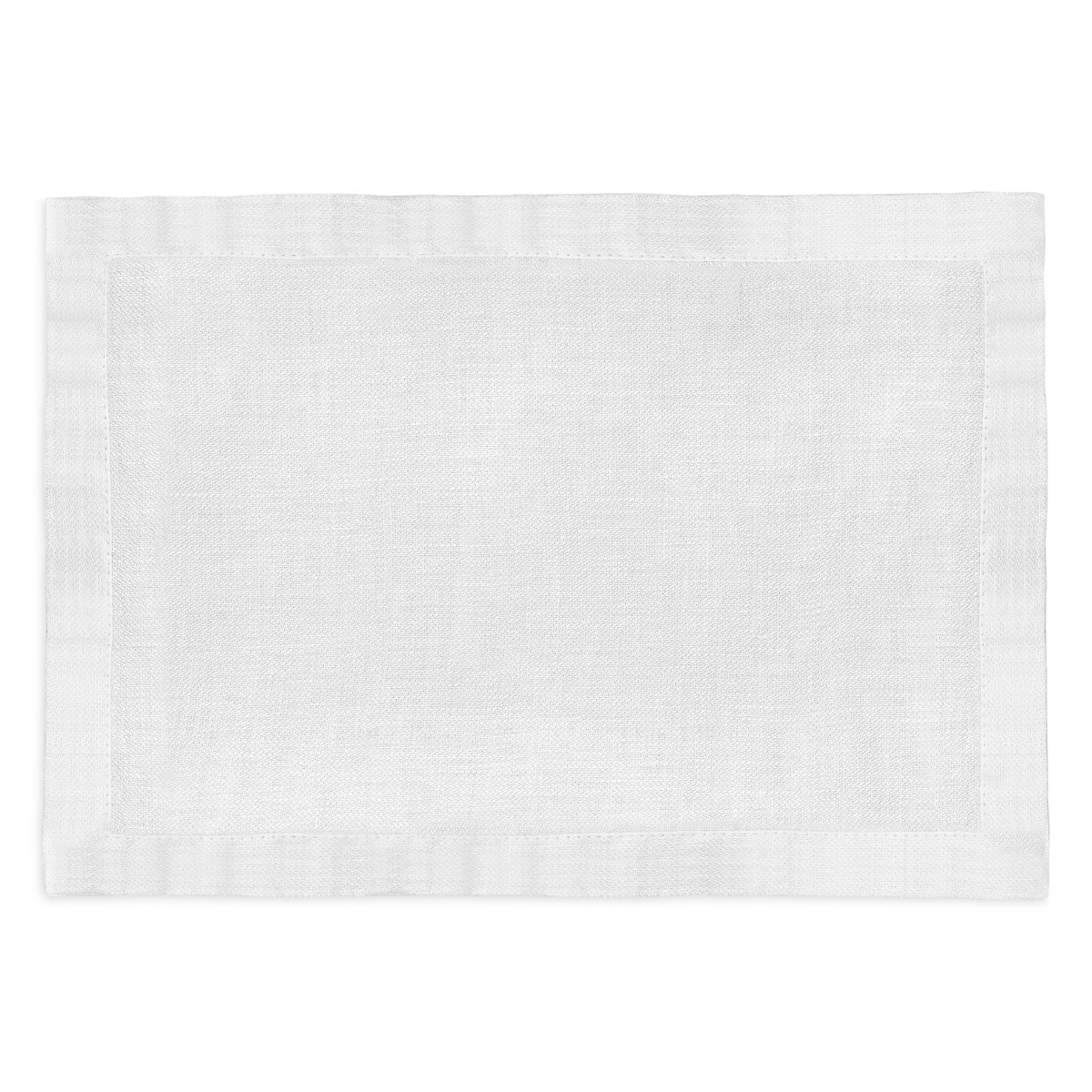 L'objet L'Objet Linen Sateen Placemat 14 x 20, Set of 4 in White