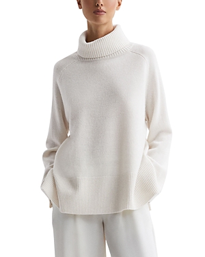 Shop Reiss Edina Turtleneck Sweater In Cream
