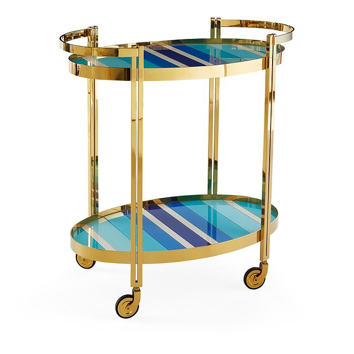 Jonathan Adler Ultramarine Bar Cart Bloomingdale's