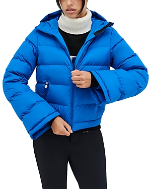 Shop Perfect Moment Polar Flare Down Puffer Jacket In Dazzling Blue