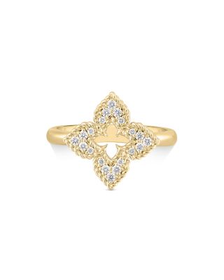 18K Yellow Gold Petite Venetian Princess Diamond Ring, 0.15 ct. tw.
