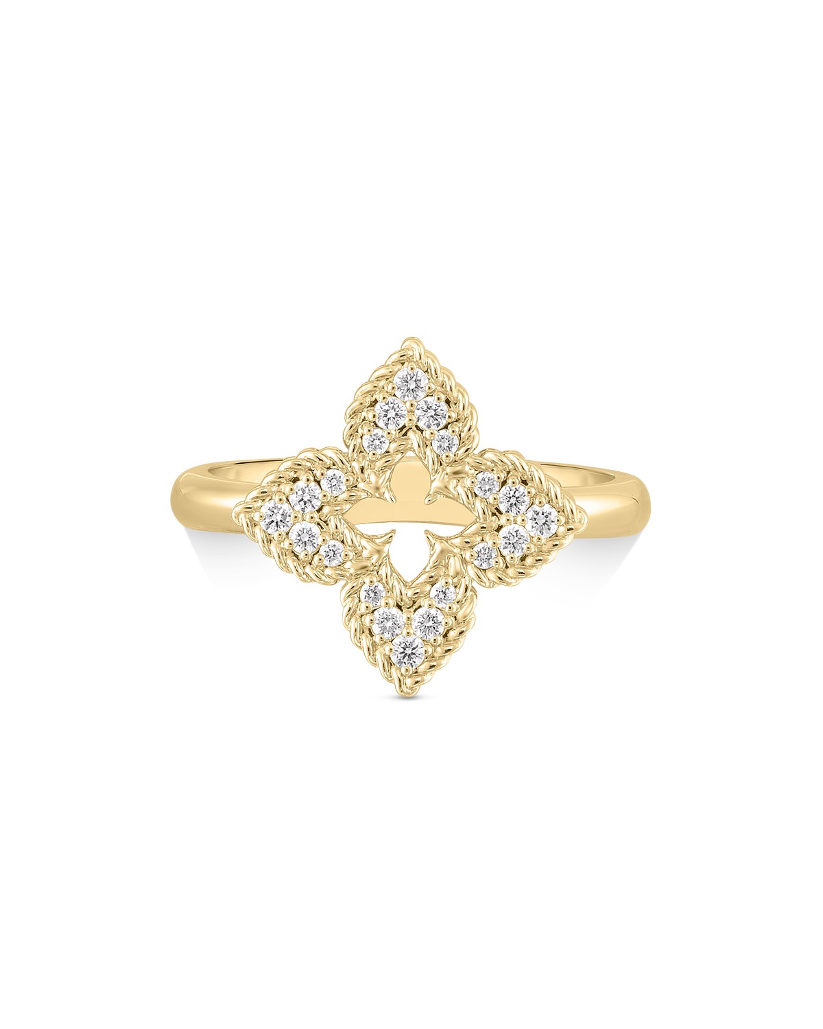 18K Yellow Gold Petite Venetian Princess Diamond Ring, 0.15 ct. tw.