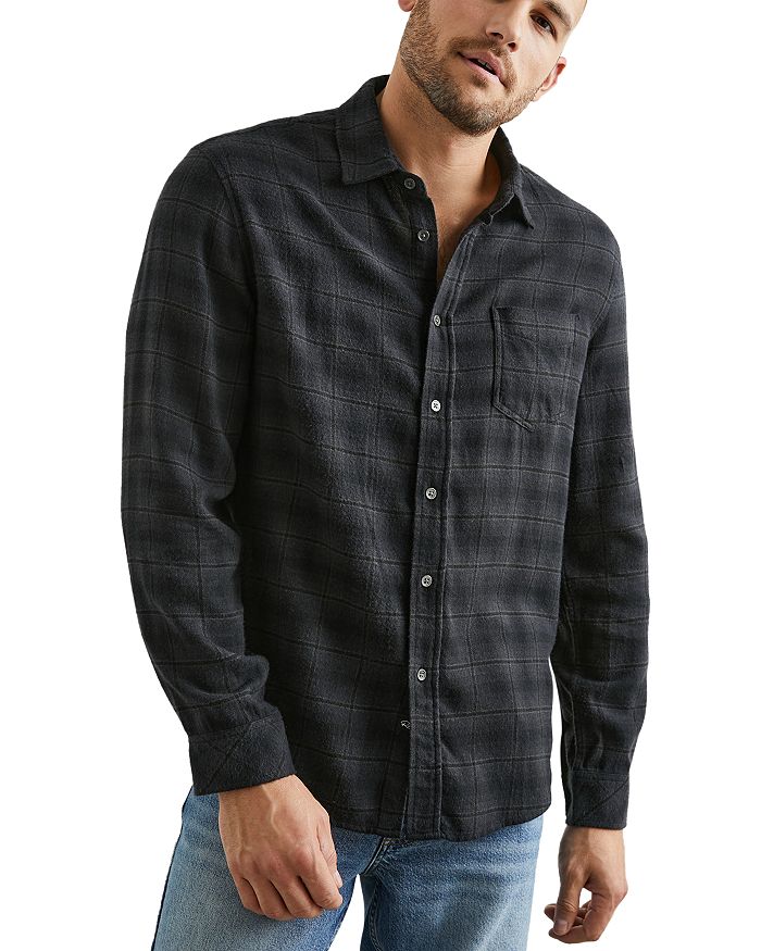 Rails Long Sleeve Button Front Shirt In Twilight Shadow