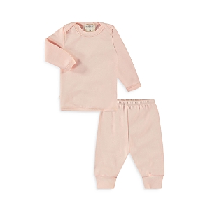 Paigelauren Girls' Ribbed Long Sleeve Tee And Pants Set - Baby In Light Pink