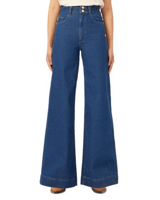 DL1961 Hepburn High Rise Vintage Wide Leg Jeans in Vibrant Rinse ...