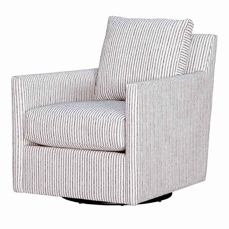 Max Home Hannah Swivel Chair In Doblin Blue