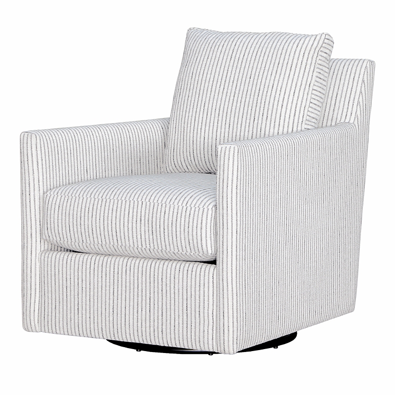 Max Home Hannah Swivel Chair In Doblin Granite