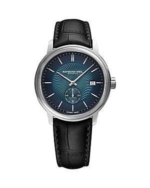 Shop Raymond Weil Maestro Watch, 40mm In Blue/black