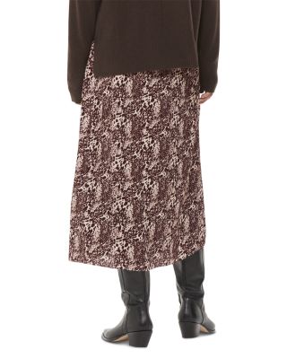 Micro Leopard Print Wrap Skirt