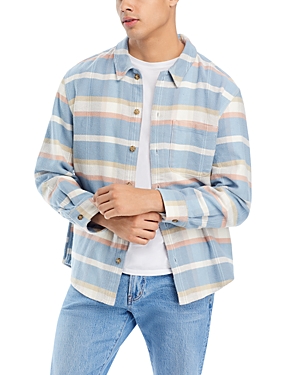 Madewell Big Easy Plaid Regular Fit Button Down Shirt In Lighthouse
