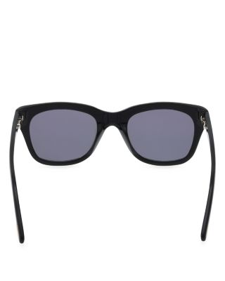 Black Geometric Sunglasses, 52mm