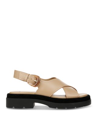 Women's Helena Leather Flat Sandals 