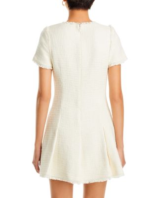 Nova Fringe Trim Boucl&amp;eacute; Mini Dress