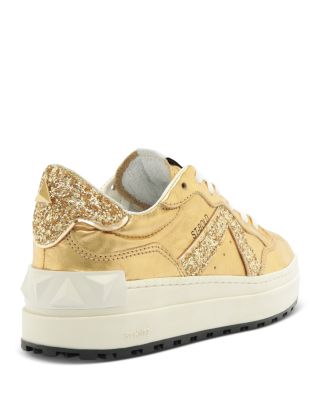 Women's St Bold Almond Toe Glitter Detail Platform Sneakers