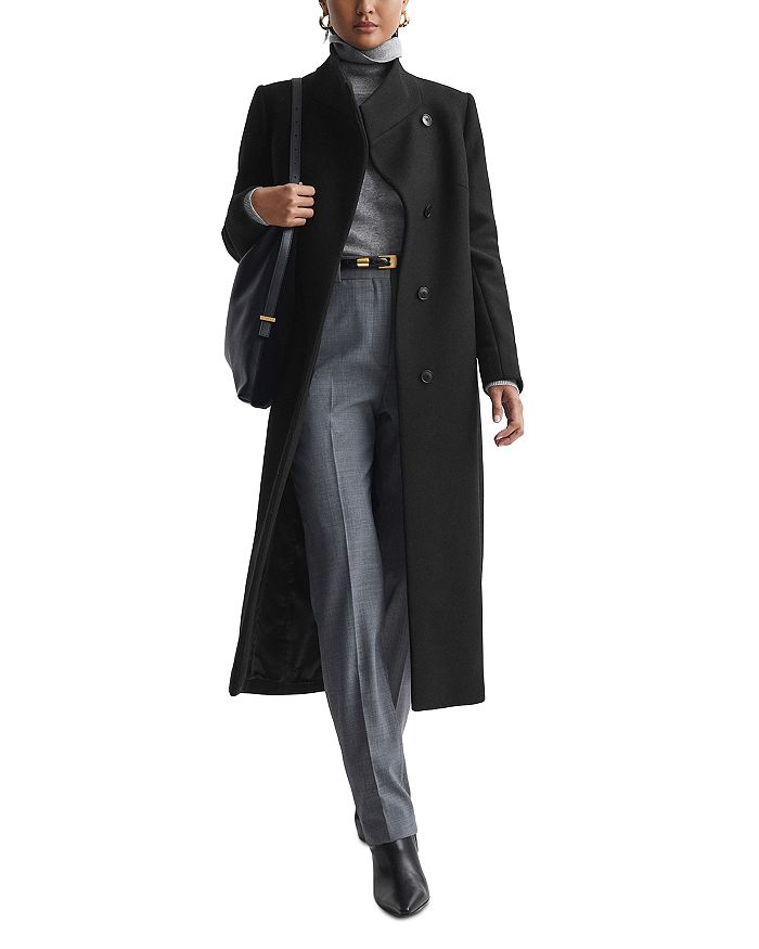 Winter Slim Fashion Temperament Midi-length Coat Slim Waist Woolen Coat  Women's Plus Size Coat