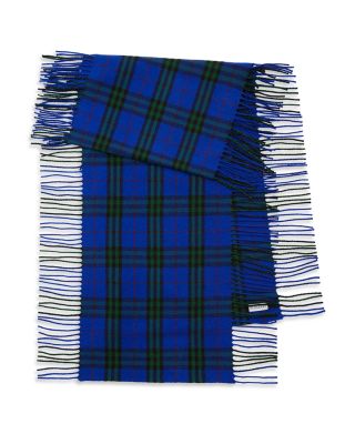 Burberry - Check Cashmere Fringed Scarf