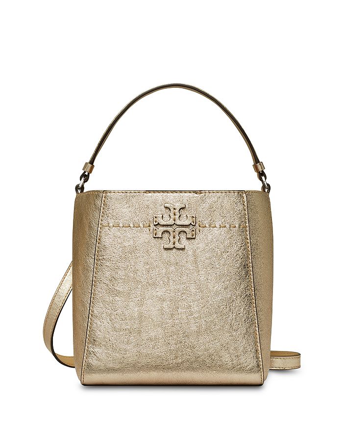 Tory burch mcgraw metallic tote online