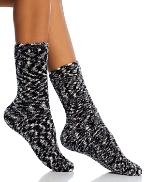 Hue Feather Cozy Socks In Black Spa Day