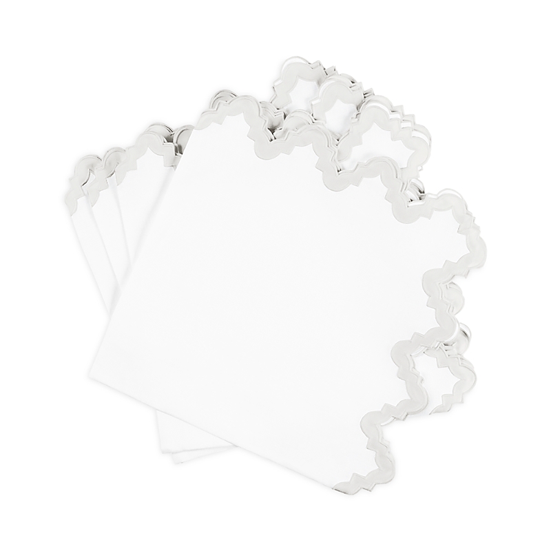 Matouk Aziza Napkin, Set Of 4 In Silver