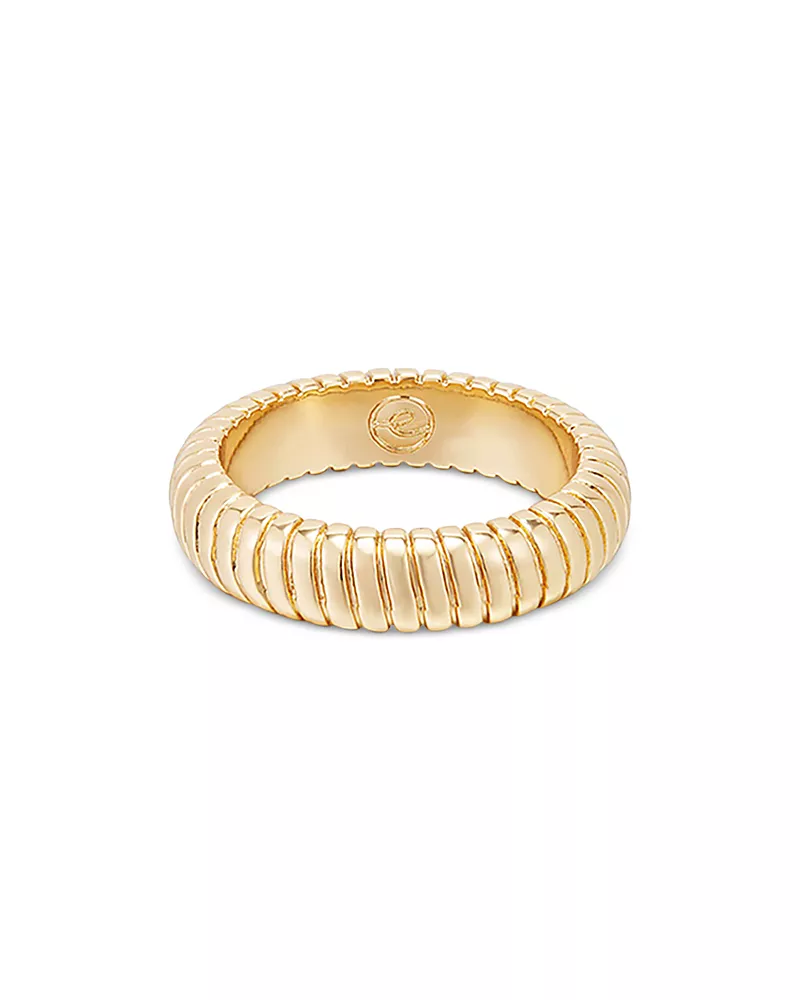 Ettika Twisted Flex Ring in 18K Gold Plated