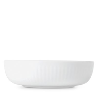 White Fluted 4 Piece Serving Set