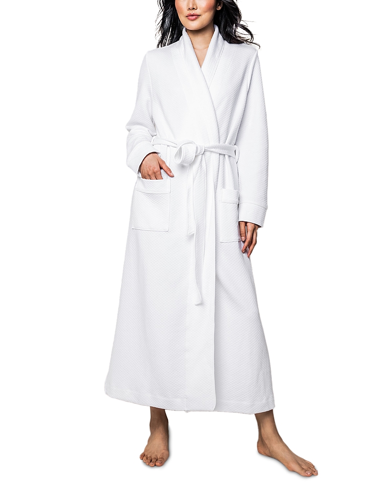 PETITE PLUME OPHELIA LUXE PIMA COTTON MATELASSE ROBE