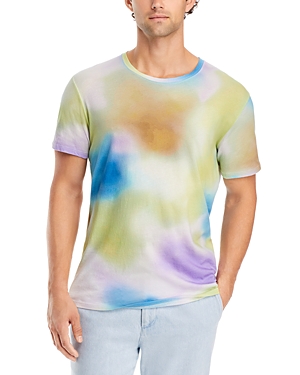 Shop Atm Anthony Thomas Melillo Cotton Jersey Watercolor Print Tee